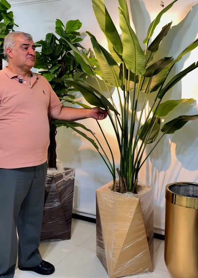 Planta artificial Strelitzia nicolai (Ave do Paraiso)