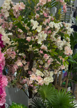 Ramo de Flor de Cerejeira Rosa