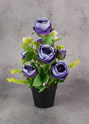 Arranjo de flores de rosas azuis