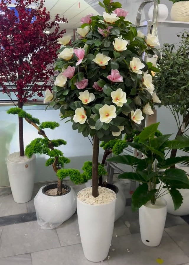 Planta artificial de magnólia florida