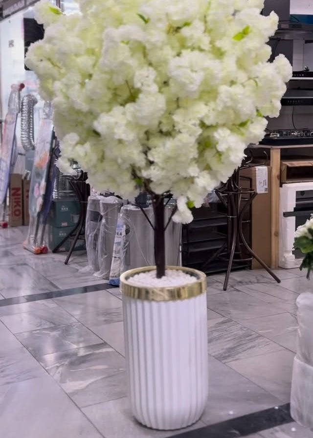 Arranjo artificial Cerejeira Branca