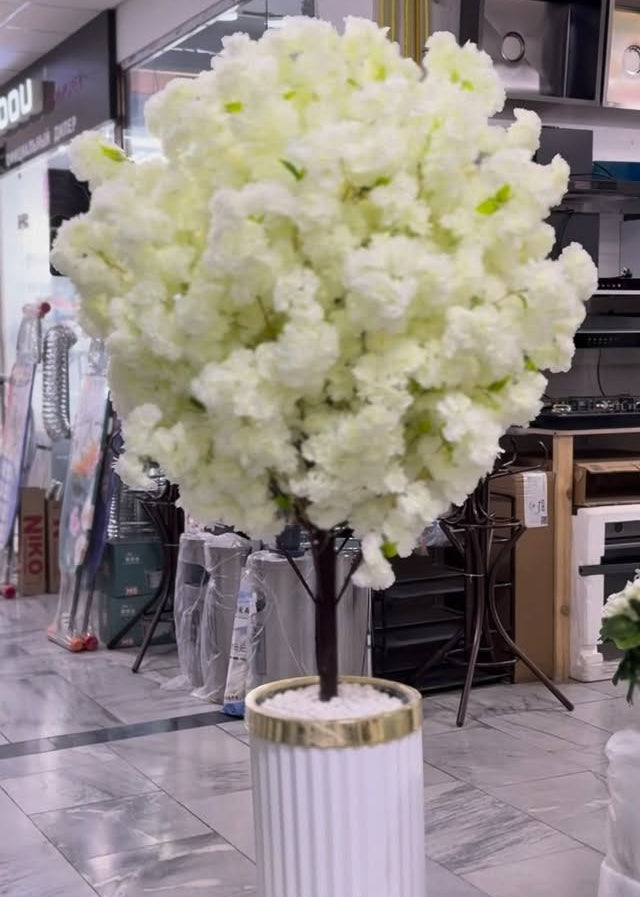 Arranjo artificial Cerejeira Branca